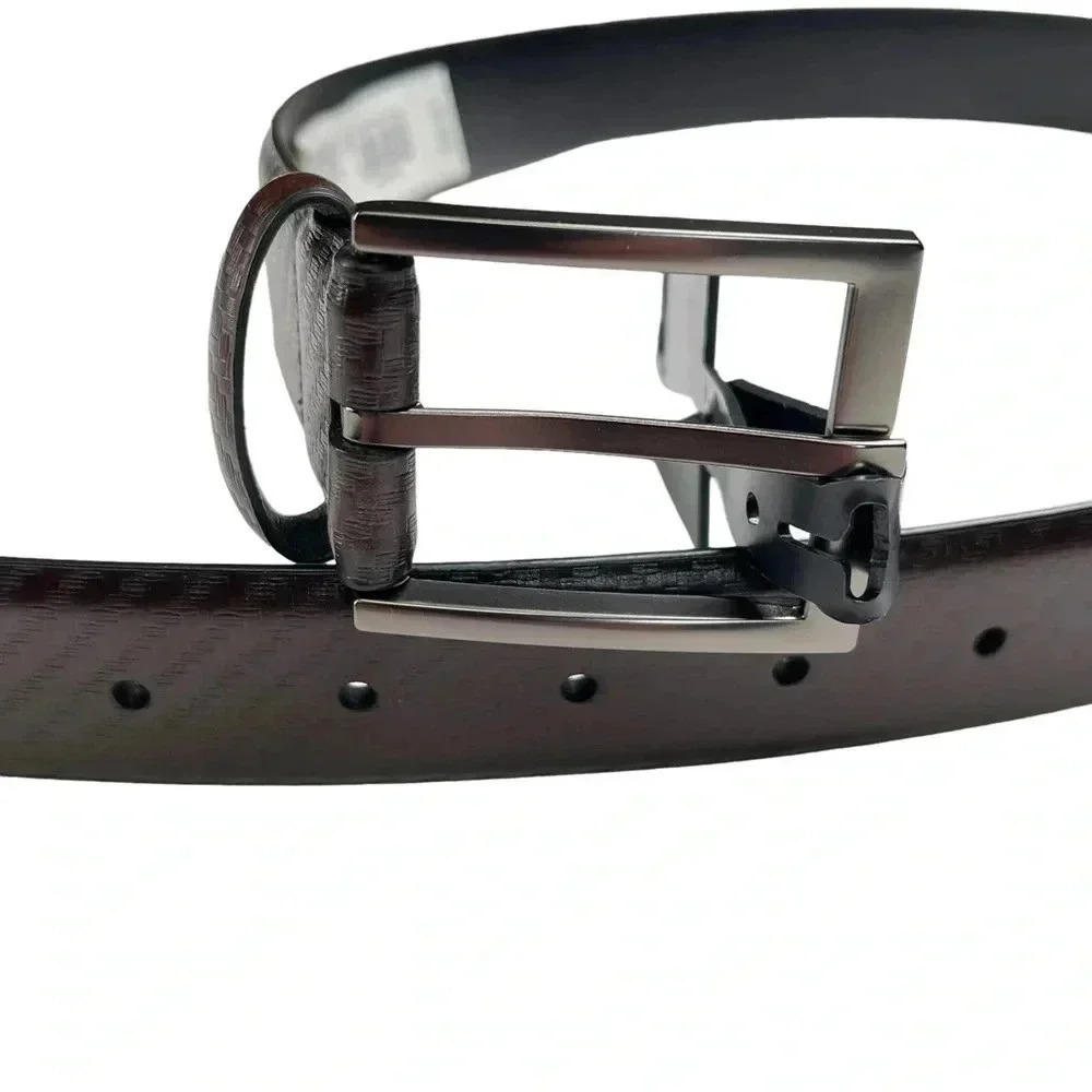 Alfani Brown Faux Leather Belt Size 30-32